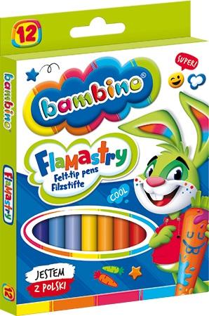 Bambino fixky, fixky, školské perá, 12 kusov, MIX intenzívnych FARIEB