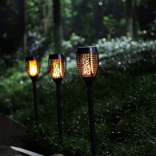 LED solárna lampa Fire Effect FLAME TORCH