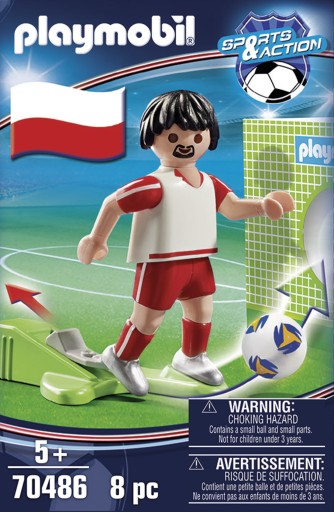 PLAYMOBIL 70486 národný futbalový hráč