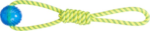 Aqua Toy, šnúrka s loptou, pre psov, polyester/TPR, 6 x 40 cm, plávajúca