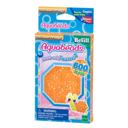 Korálky Aquabeads Orange Jewel Beads 32678