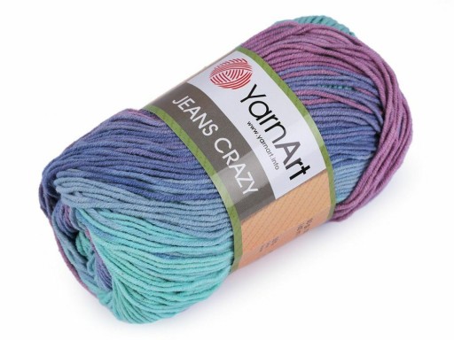 Jeans Crazy bavlna-akrylová priadza - YarnArt - 8203, 50 g, 160 m