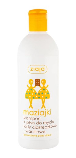 Šampón + tekutá umývacia sušienka-vanilková zmrzlina Ziaja Maziajki 400ml
