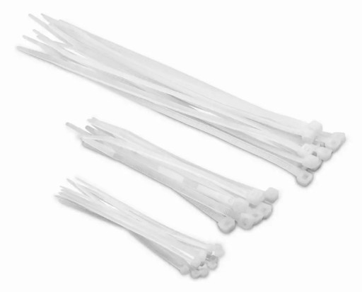 Biele sťahovacie pásky LONG STRONG 30 cm 25 kusov Kreator
