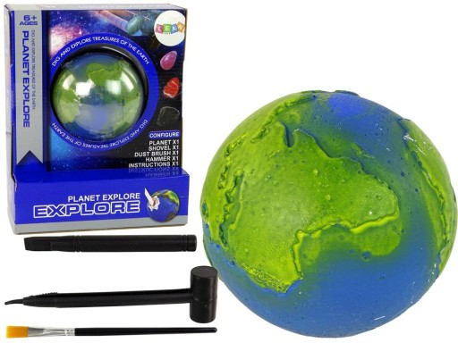 Súprava na vykopávky Planet Earth 7 cm kefový sekáč
