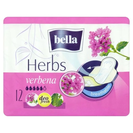 Bella Herbs hygienické vložky s verbenou, 12 kusov