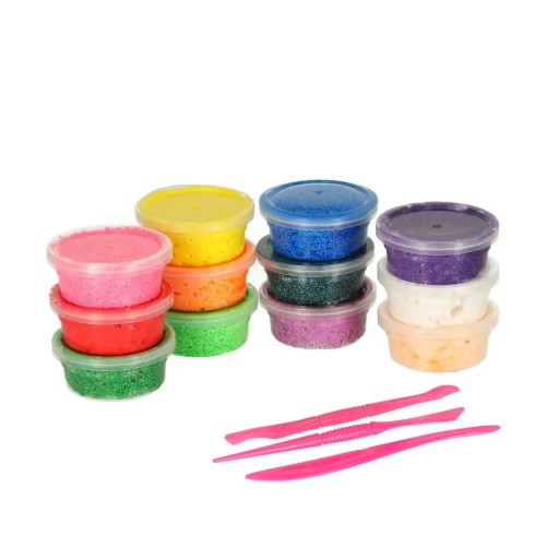 Magická gulička penová hlina 12x15g s 3 kolieskami