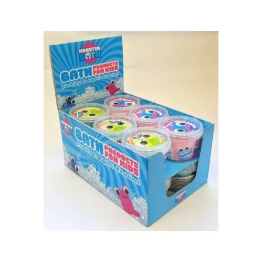 MONSTER BATH hracie mydlo na cesto s prekvapením 100 g, mix farieb, 1 kus