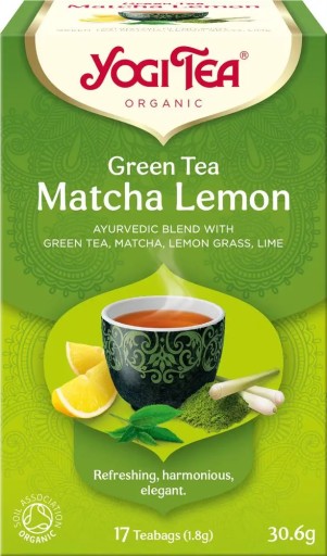 Zelený čaj s citrónom a matcha BIO - Yogi Tea
