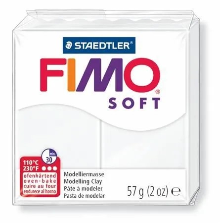Fimo Soft modelovacia hmota Termosetová modelovacia hmota 57g Biela