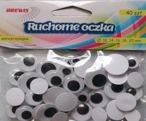 Pohyblivé oči 40 ks