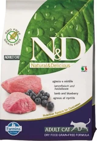 Farmina N&D Prime suché krmivo pre mačky jahňacie s čučoriedkami 300 g hm