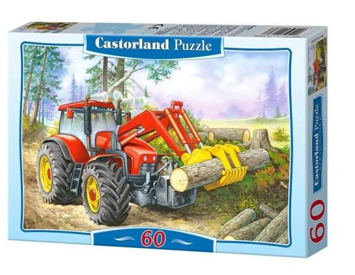 Puzzle 60 dielikov. Traktor