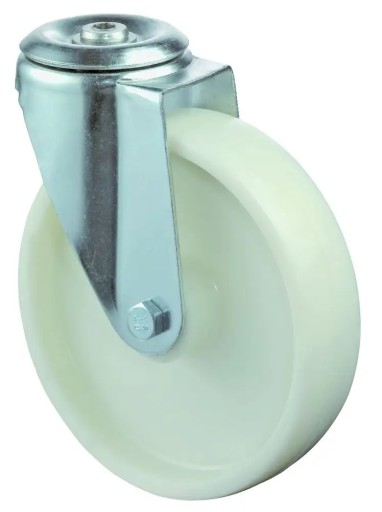 Pevné otočné koleso z polyamidu, 80 mm, 125 kg