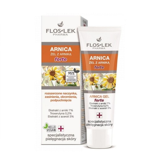 Floslek Arnikový gél s arnikou forte na rozšírené cievy 50ml