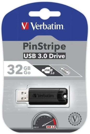 Verbatim 32GB PinStripe USB 3.0 kľúč