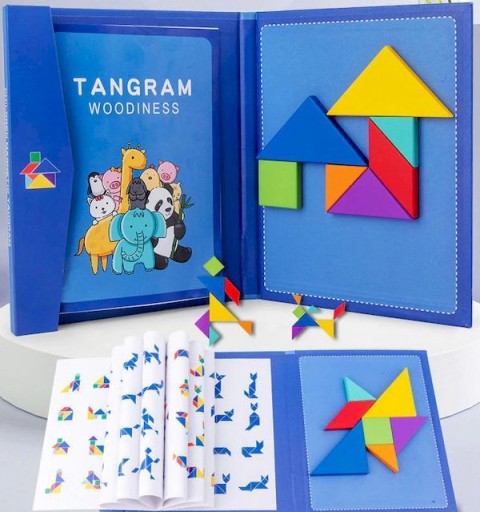 TANGRAM MAGNETIC WOODEN PUZZLE ECO Špeciálna logická hra