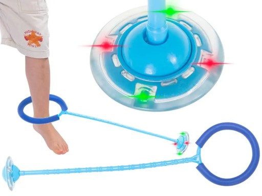Hula hoop, švihadlo, modrá LED svietiaca guľa