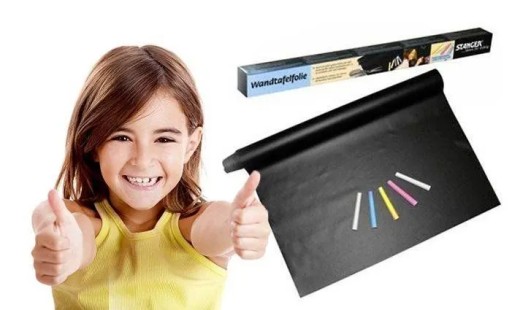 Veľká samolepiaca tabuľová tapeta XL + krieda 45 x 200 cm