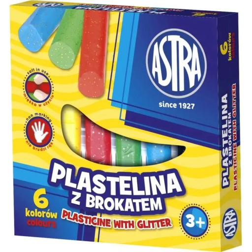 KRUHÁ PLASTIKA S GLITROM 6 farieb - ASTRA
