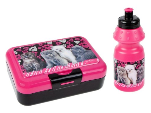 Set Fľaša na vodu 350 ml Obed pre mačky
