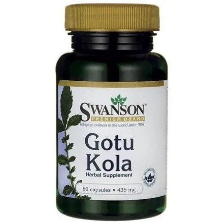 Swanson Gotu Kola 435 mg celé spektrum 60 kapsúl