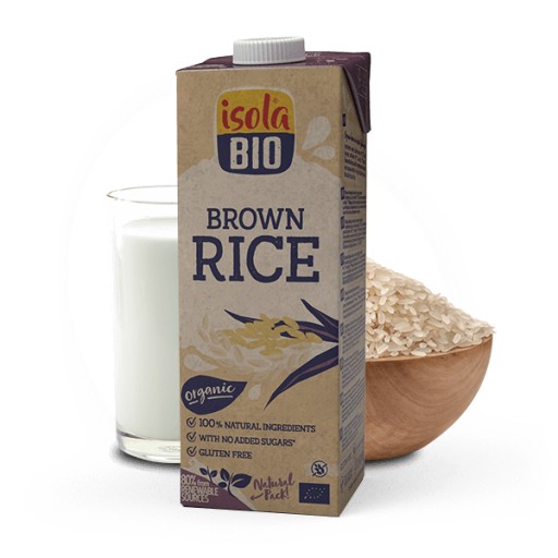 BEZGÉLOVÝ nápoj z hnedej ryže. BIO 1 r