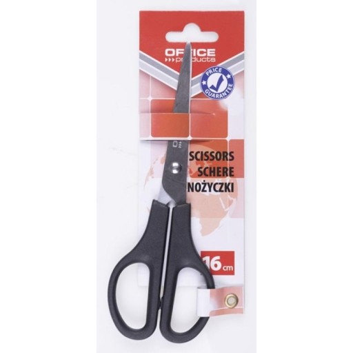 NOŽNICE 16cm KANCELÁRSKE VÝROBKY ČIERNA