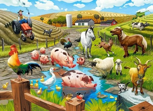 Puzzle 70 Život na farme CASTORLAND