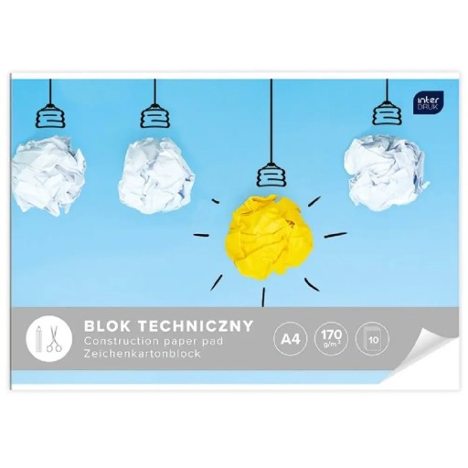 TECHNICKÝ BLOK BIELY TLAČ A4 10 LISTOV