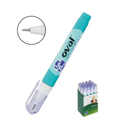 OVÁLNE korektorové pero s kovovým hrotom