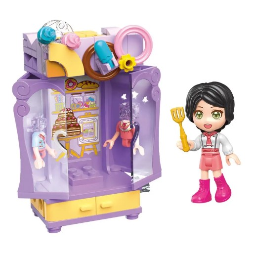 SÚPRAVA ŠATNÍKA QMAN UNA BLOCKS LITTLE CHEF BAKER