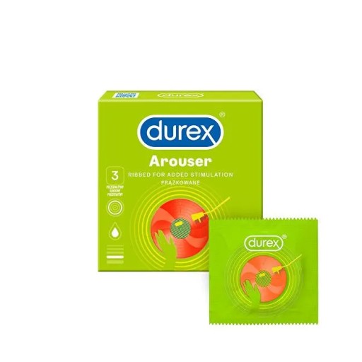 Durex Durex Arouser kondómy 3 ks, vrúbkované