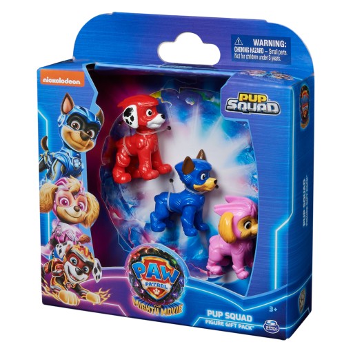 PAW PATROL THE MIGHTY MOVIE SKVELÁ FILMOVÁ SÚPRAVA 3 POSTAVIEK CHASE SKYE MARSHALL