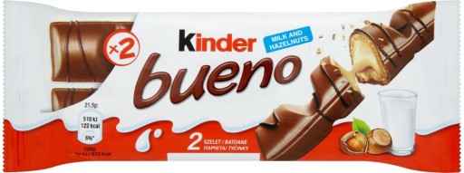 Kinder Bueno mliečna a orechová tyčinka 43g x5