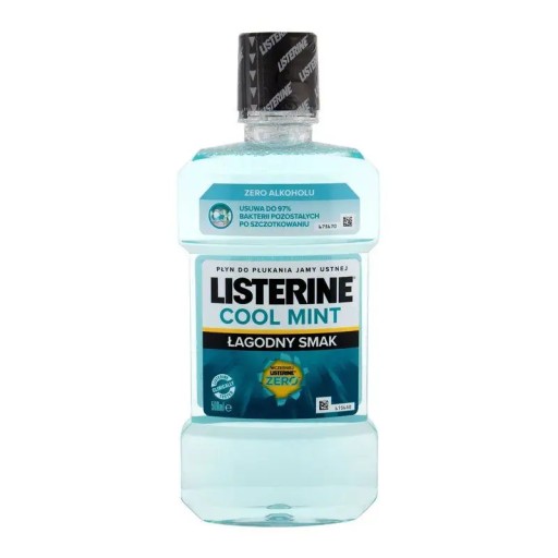 Listerine ZERO ústna voda s jemnejšou chuťou 500 ml