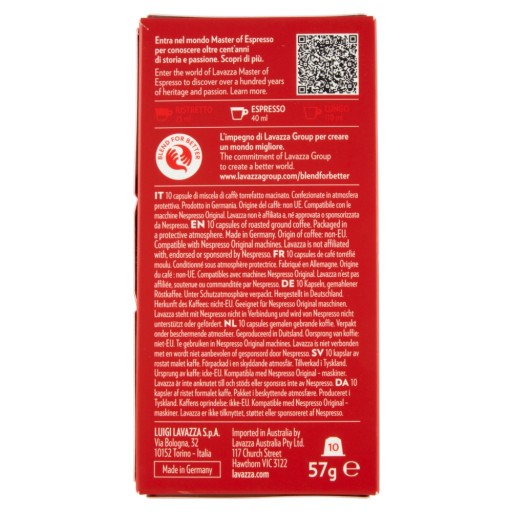 Kapsule Lavazza Nespresso Qualita Rossa