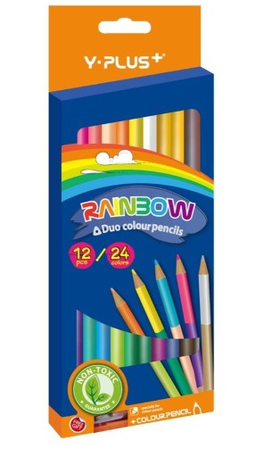 Y-PLUS Rainbow obojstranné ceruzky 24 farieb