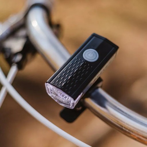 Svetlo na bicykel predné + zadné, sada 2 LED svetiel, batéria, nabíjanie cez USB