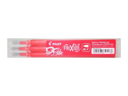 Zmazateľná náplň s pilotným trením 0,7 mm Červená