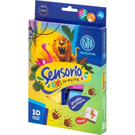 SENSORIO PLASTOVÁ HMOTA ASTRA SENSORY CREATIVE 10 FARIEB JUNGLE