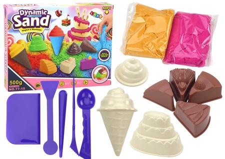 Kreatívna sada formičiek na zmrzlinu Magic Kinetic Sand 8 kusov