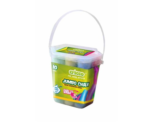 JUMBO CRICCO farebná krieda, 10 kusov, vedierko