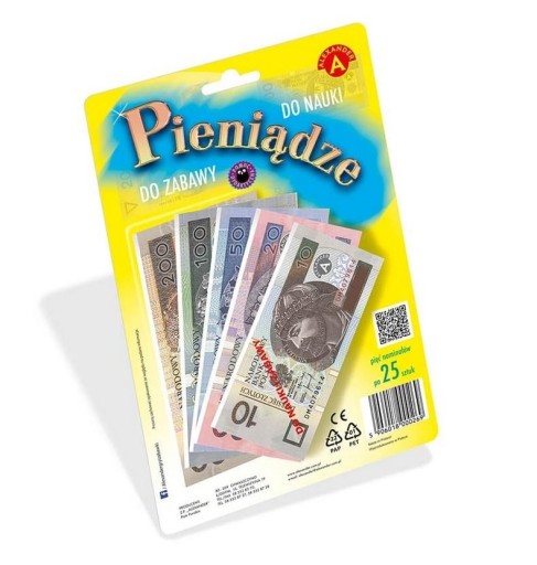 Zábavná hra na učenie peňazí s bankovkami
