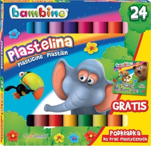 PLASTICINA 24 FARIEB BAMBINO + PODLOŽKA D