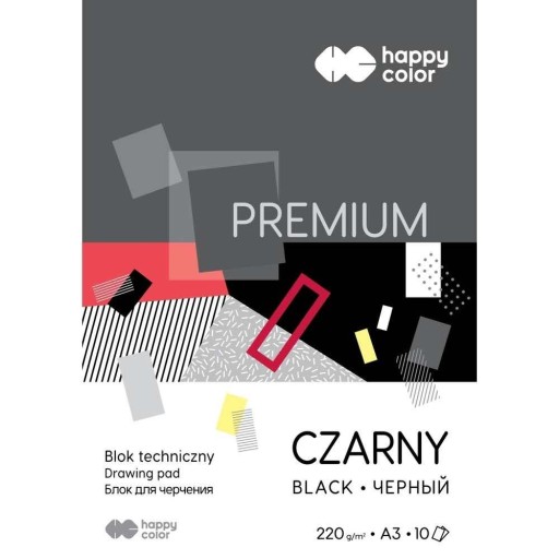 Technický blok A3 čierna Happy Color
