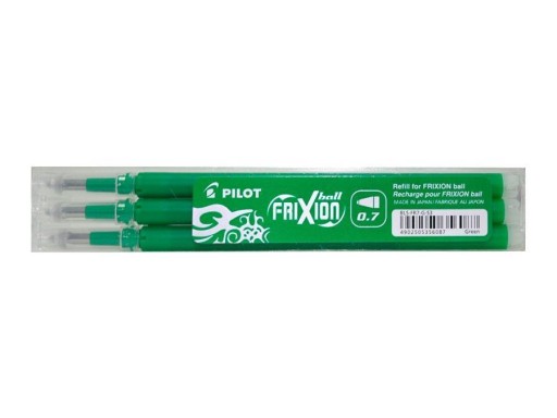 Náplň do pera Pilot Frixion zelená 0,7 3ks