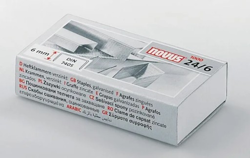 SPOJKY 24/6 NOVUS KANCELÁRSKE SPONKY 24/6 1000 KS