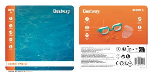 Plavecké okuliare BESTWAY Aquanaut Essential s príslušenstvom