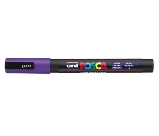 Pigmentový značkovač Posca ružový (13) PC-3M UNI